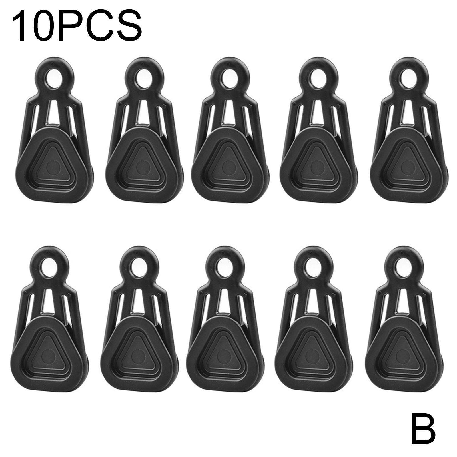 Cheap Goat Tents Outdoor Camping Tent Clip ABS Material Heavy Duty Wind Point Pull Clamp Part Color Rope Clip Hook 2 Awning Windproof Tent U3Y3   